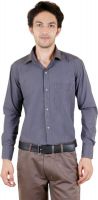 Zrestha Men's Solid Formal Grey Shirt