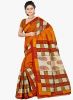 Lookslady_Orange_Printed_Saree_1.jpg