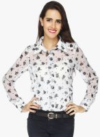 20dresses White Printed Shirt