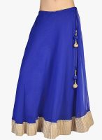 9rasa Blue Flared Skirt