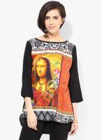 Akkriti By Pantaloons Black Printed Top