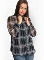 Belle Fille Black Checked Shirt