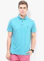 Burton Blue Solid Polo T-Shirt