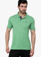 Cotton County Premium Green Solid Polo T-Shirts