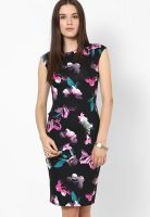 Dorothy Perkins Black Colored Printed Bodycon Dress