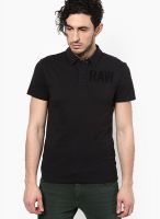 G-Star RAW Black Solid Polo T-Shirts