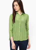 Kaaryah Green High Low Shirt