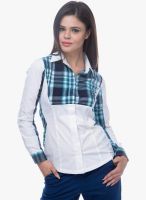 Kaaryah White Checked Shirt