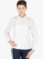 Kaaryah White Solid Shirt