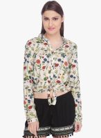 Lemon Chillo Beige Printed Shirt