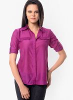 Meira Purple Solid Shirt
