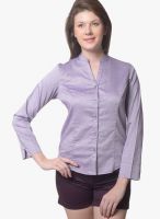 Meira Purple Solid Shirt