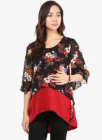 Mine4nine Red Printed Top