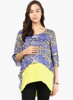 Mine4nine Yellow Printed Top