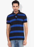 Monteil & Munero Blue Striped Polo T-Shirts