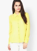 Only Yellow Lacy Fullsleeves Shirt