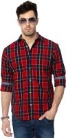 People Men's Checkered Casual Multicolor Shirt