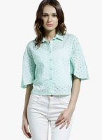 SbuyS Green Solid Shirt