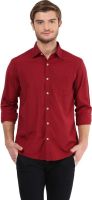 Silver Streak Men's Solid Casual Maroon Shirt