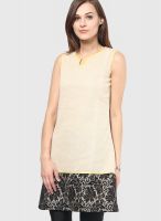 Soie Beige Solid Top