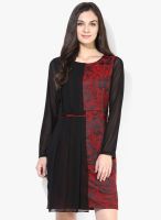 Soie Red Shift Dress