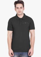 Tantra Dark Grey Printed Polo T-Shirts