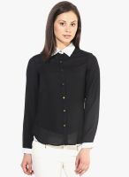 The Vanca Black Solid Shirt