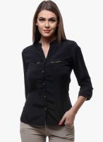 Varanga Black Solid Shirt