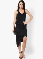Vero Moda Black Colored Solid Assymetric Dress