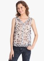 Vero Moda Grey Printed Top