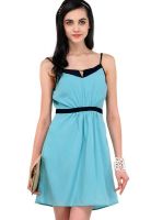 Yepme Green Colored Solid Shift Dress