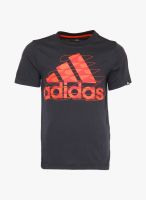 Adidas Yb Gfx F Log T Dark Grey T-Shirt