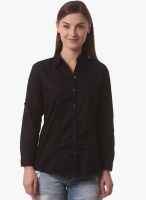 Being Fab Black Solid Shirt