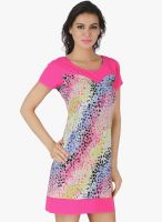 Cherymoya Multicoloured Printed Shift Dress