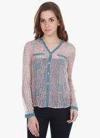 Colors Couture Pink Printed Shirt