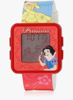 Disney Princess Pssq797-01A Red/Grey Digital Watch