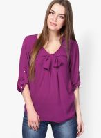 Dorothy Perkins Purple Rollsleeve Blouse