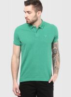 Fame Forever By Lifestyle Green Polo T-Shirt