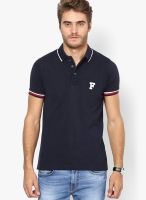 French Connection Blue Polo T-Shirt