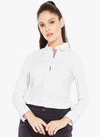 Globus White Solid Shirt