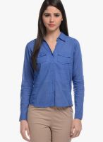 Hapuka Blue Solid Shirt