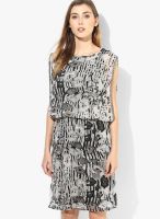 I AM FOR YOU Grey Colored Embellished Shift Dress