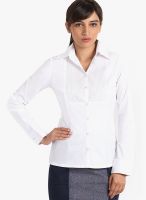 Kaaryah White Solid Shirt