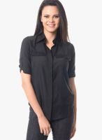 Meira Black Solid Shirt