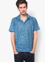 Merrell Blue Solid Polo T-Shirts