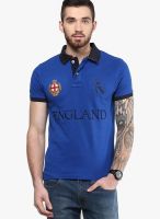 Monteil & Munero Blue Solid Polo T-Shirts