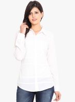 NVL White Solid Shirt