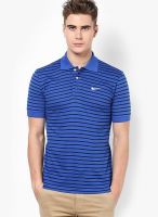 Nike Blue Striped Polo T-Shirts