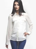 Oxolloxo White Solid Shirt