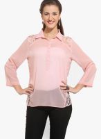 Purys Pink Embroidered Shirt